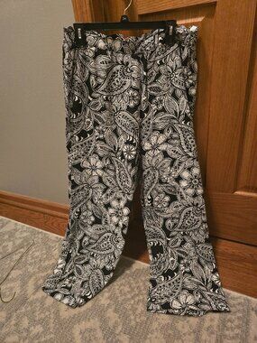 Talbots flowy summer pull on pants size large